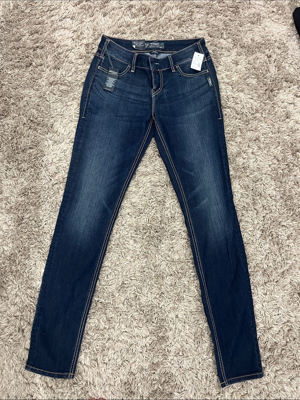Silver Jeans Women's Skinny Jeans in Deep Indigo Wash